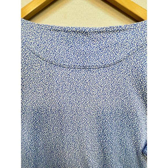 Croft & Barrow Women's Boat Neck T-Shirt Oeko-Tex Standard 100 Size 2X Geo Blue - Picture 11 of 12